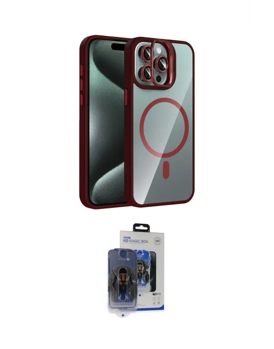 ieg™ iPhone 15 Pro Max Kılıf Yadigar Asil Koleksiyonu - Siyah Vanessa Magic Cam