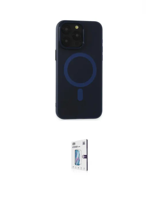 ieg™ iPhone 15 Pro Max Kılıf Yadigar Işık - Siyah Bilvis 0.18mm Plus Cam Ekran Koruyucu