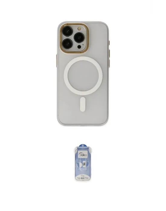 ieg™ iPhone 15 Pro Max Kılıf Yadigar Işık - Siyah Joko Magic 5D Cam
