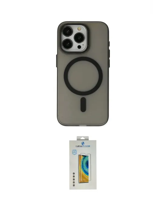 ieg™ iPhone 15 Pro Max Kılıf Yadigar Işık - Siyah Polymer Nano Ekran Koruyucu