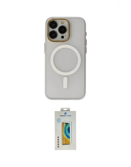 ieg™ iPhone 15 Pro Max Kılıf Yadigar Işık - Siyah Polymer Nano Ekran Koruyucu
