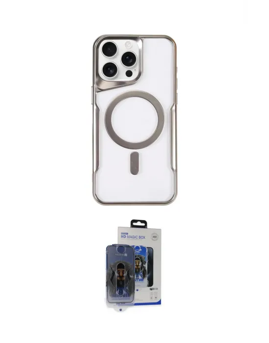 ieg™ iPhone 15 Pro Max Kılıf Yadigar Klasik Özel Seri - Siyah Vanessa Magic Cam