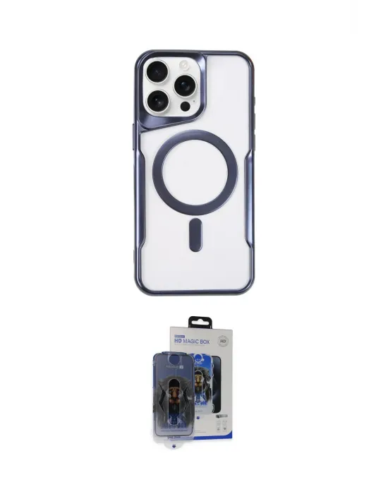 ieg™ iPhone 15 Pro Max Kılıf Yadigar Klasik Özel Seri - Siyah Vanessa Magic Cam