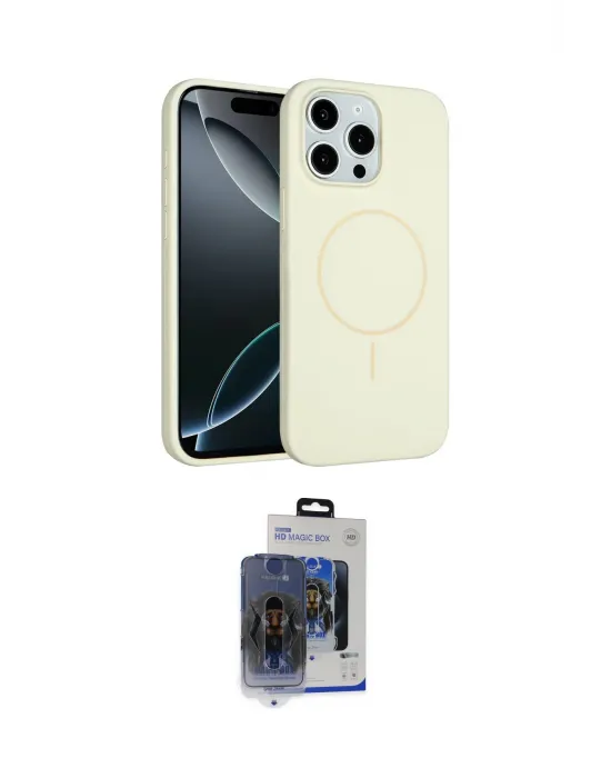 ieg™ iPhone 15 Pro Max Kılıf Yankı Form Serisi - Siyah Vanessa Magic Cam