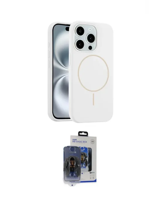 ieg™ iPhone 15 Pro Max Kılıf Yankı Form Serisi - Siyah Vanessa Magic Cam