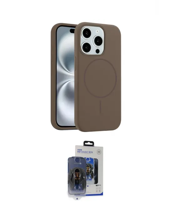 ieg™ iPhone 15 Pro Max Kılıf Yankı Form Serisi - Siyah Vanessa Magic Cam