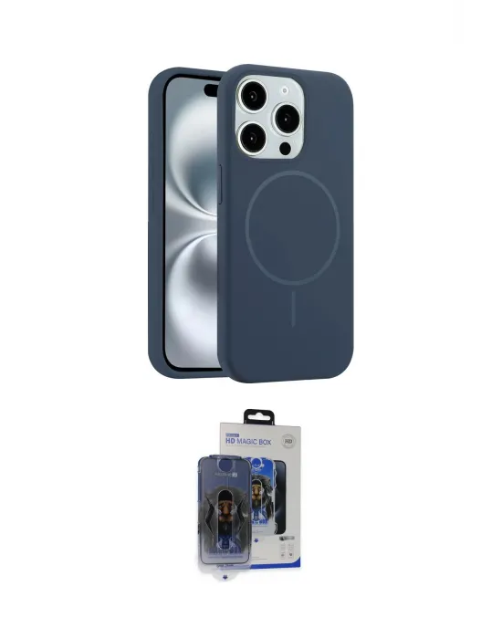 ieg™ iPhone 15 Pro Max Kılıf Yankı Form Serisi - Siyah Vanessa Magic Cam