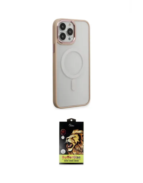 ieg™ iPhone 15 Pro Max Kılıf Yankı Işık Özel Seri - Siyah Buffer Cam Ekran Koruyucu