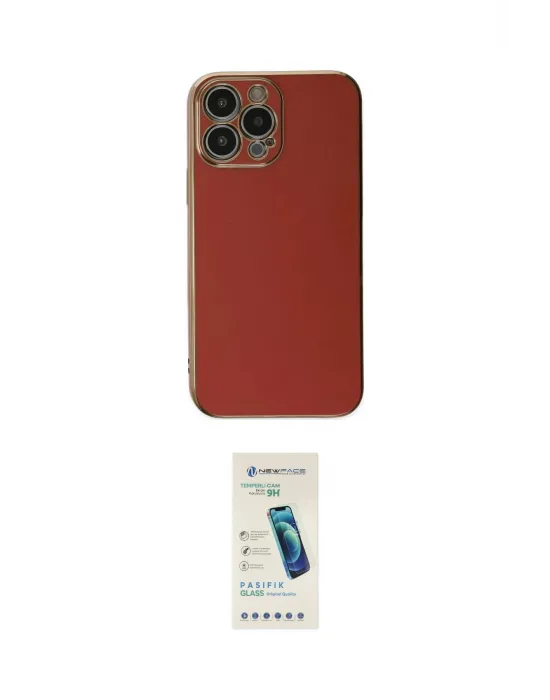 ieg™ iPhone 15 Pro Max Kılıf Yankı Serisi - Şeffaf Pasifik Cam Ekran Koruyucu