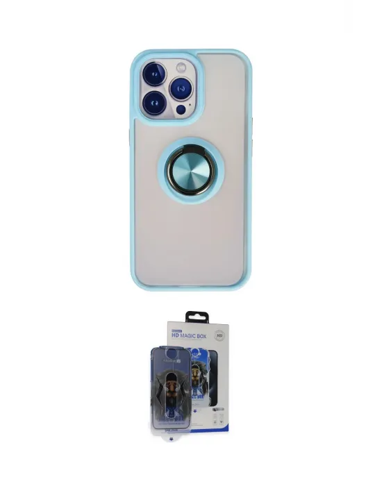 ieg™ iPhone 15 Pro Max Kılıf Yörünge Çizgi - Siyah Vanessa Magic Cam