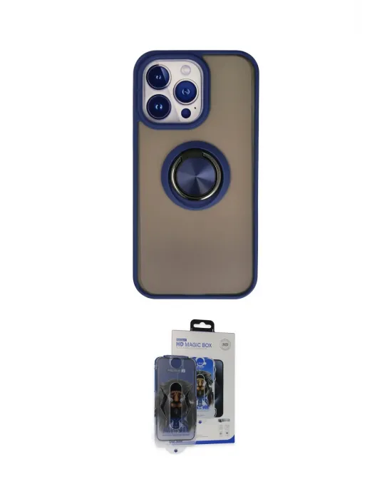 ieg™ iPhone 15 Pro Max Kılıf Yörünge Çizgi - Siyah Vanessa Magic Cam