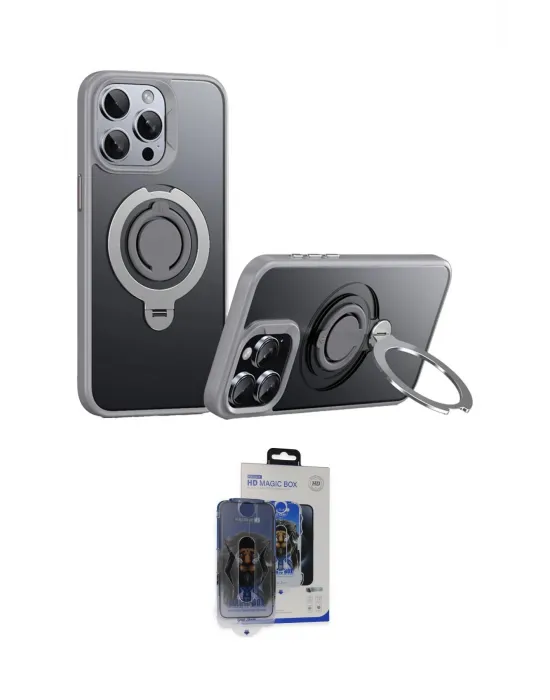ieg™ iPhone 15 Pro Max Kılıf Zirve Çizgi Prime - Siyah Vanessa Magic Cam