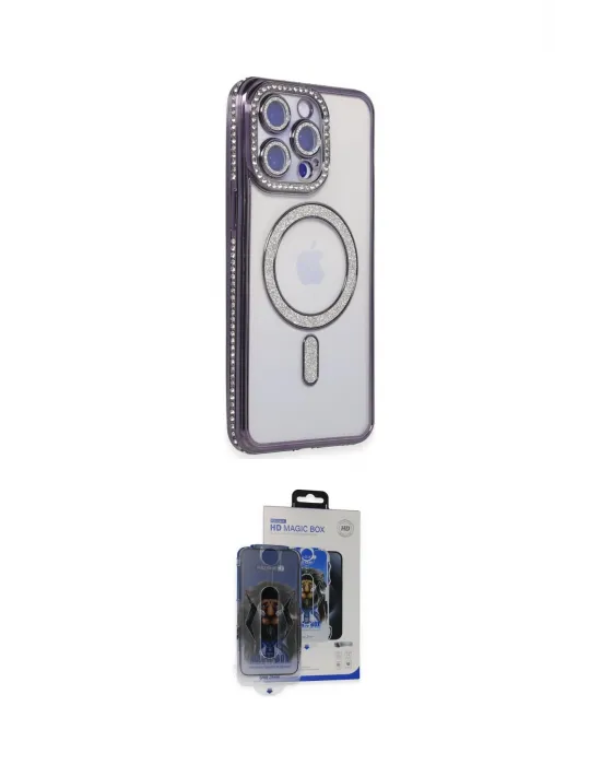 ieg™ iPhone 15 Pro Max Kılıf Zirve Doku Prime - Siyah Vanessa Magic Cam