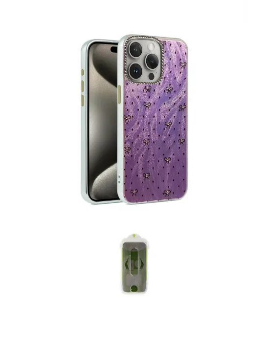 ieg™ iPhone 15 Pro Max Kılıf Zirve Modern Prime - Siyah Joko Magic 5D Hayalet Cam