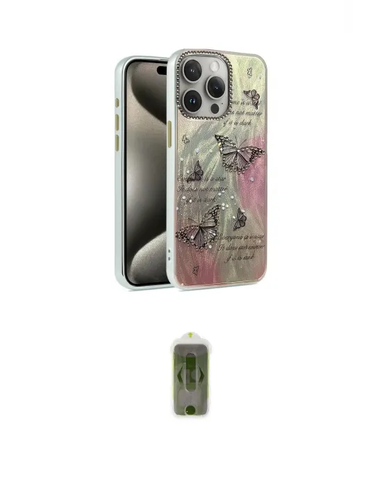 ieg™ iPhone 15 Pro Max Kılıf Zirve Modern Prime - Siyah Joko Magic 5D Hayalet Cam