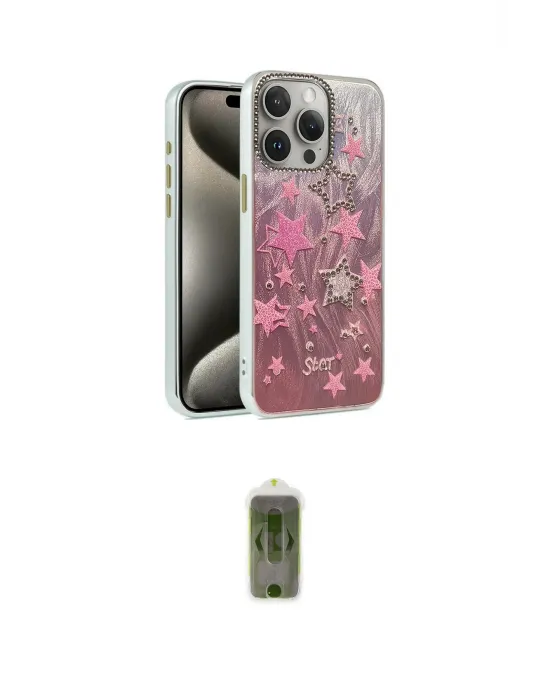 ieg™ iPhone 15 Pro Max Kılıf Zirve Modern Prime - Siyah Joko Magic 5D Hayalet Cam