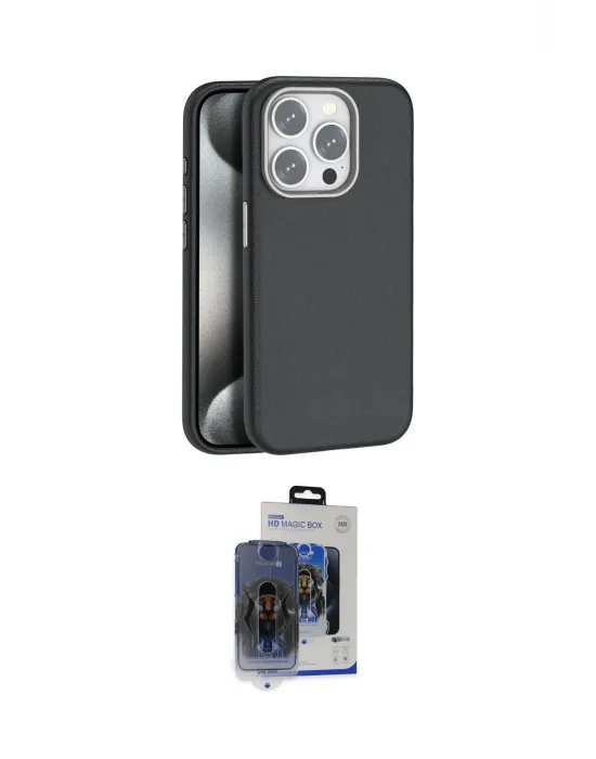 ieg™ iPhone 15 Pro Max Kılıf Zirve Modern Prime - Siyah Vanessa Magic Cam