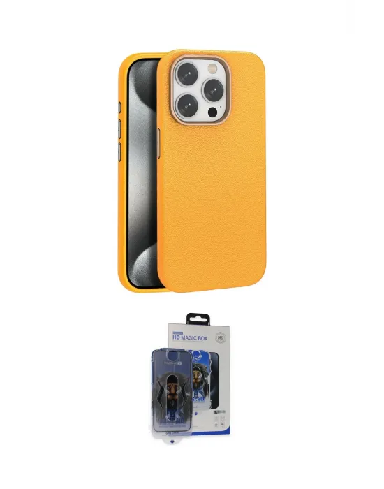 ieg™ iPhone 15 Pro Max Kılıf Zirve Modern Prime - Siyah Vanessa Magic Cam