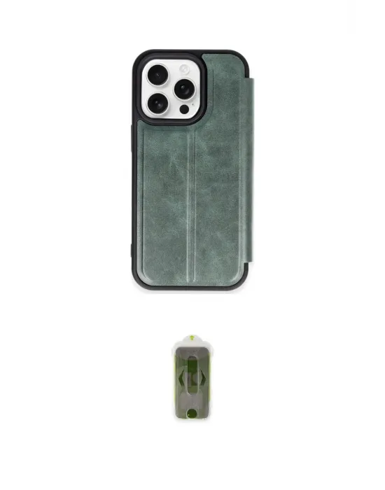 ieg™ iPhone 15 Pro Max Kılıf Zirve Yansıma Serisi - Siyah Joko Magic 5D Hayalet Cam