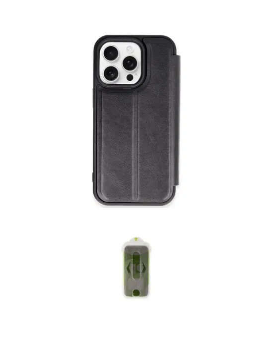 ieg™ iPhone 15 Pro Max Kılıf Zirve Yansıma Serisi - Siyah Joko Magic 5D Hayalet Cam