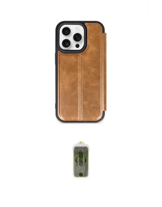 ieg™ iPhone 15 Pro Max Kılıf Zirve Yansıma Serisi - Siyah Joko Magic 5D Hayalet Cam