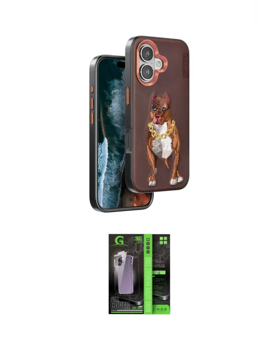 ieg™ iPhone 16 Kılıf Nova Form Koleksiyonu - Şeffaf 360 Full Body Arka Koruyucu