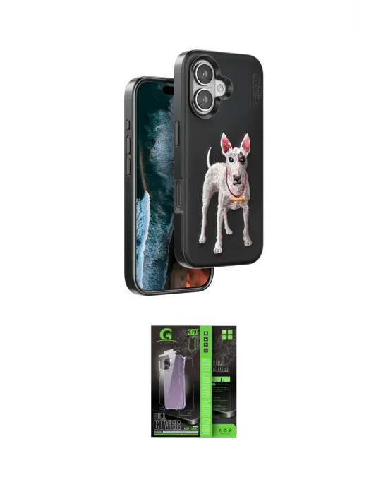 ieg™ iPhone 16 Kılıf Nova Form Koleksiyonu - Şeffaf 360 Full Body Arka Koruyucu