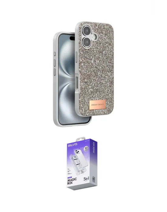 ieg™ iPhone 16 Kılıf Vadi Klasik Serisi - Siyah Bilvis 5in1 3D Magic Cam Ekran Koruyucu