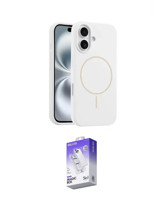 ieg™ iPhone 16 Kılıf Yankı Form Serisi - Siyah Bilvis 5in1 3D Magic Cam Ekran Koruyucu