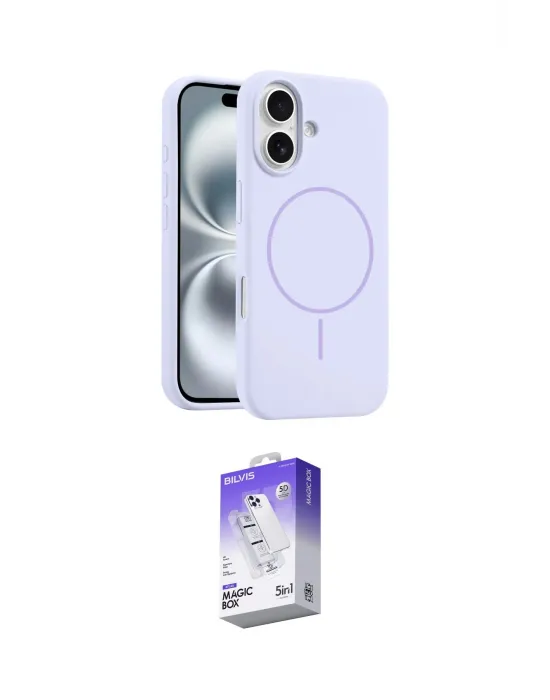 ieg™ iPhone 16 Kılıf Yankı Form Serisi - Siyah Bilvis 5in1 3D Magic Cam Ekran Koruyucu