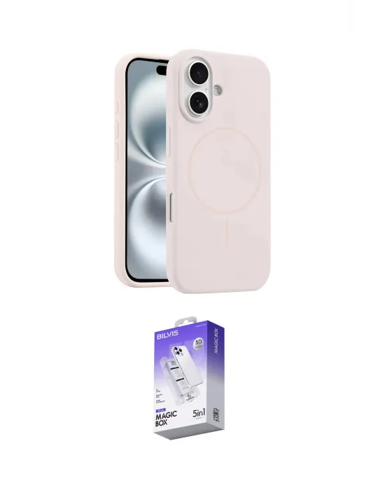 ieg™ iPhone 16 Kılıf Yankı Form Serisi - Siyah Bilvis 5in1 3D Magic Cam Ekran Koruyucu