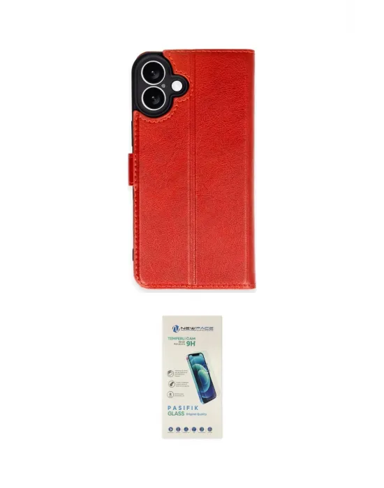 ieg™ iPhone 16 Plus Kılıf Siluet Işık Serisi - Şeffaf Pasifik Cam Ekran Koruyucu