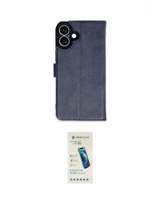 ieg™ iPhone 16 Plus Kılıf Siluet Işık Serisi - Şeffaf Pasifik Cam Ekran Koruyucu