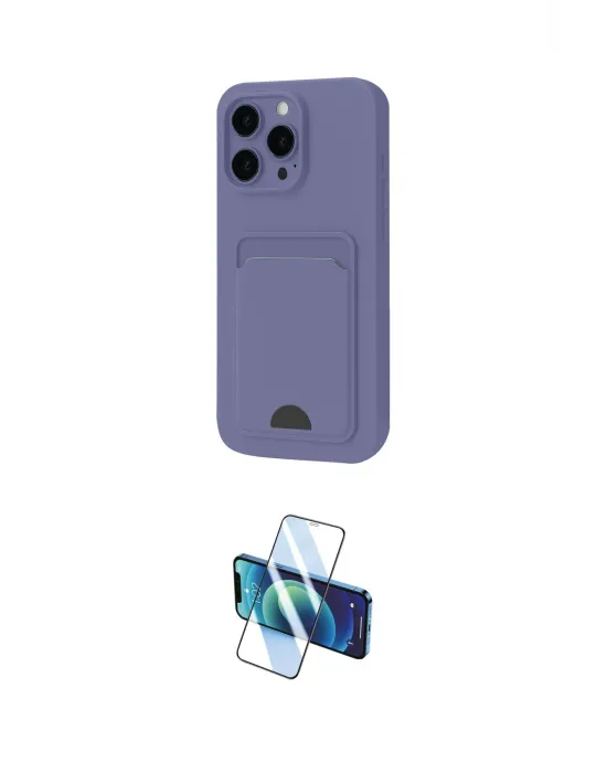 ieg™ iPhone 16 Plus Kılıf Vadi Çizgi Prime - Siyah 3D Antistatik Cam Ekran Koruyucu