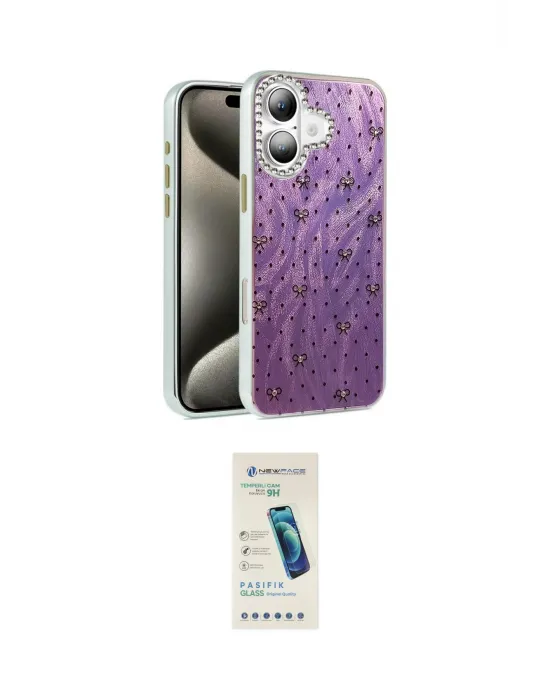 ieg™ iPhone 16 Plus Kılıf Zirve Modern Prime - Şeffaf Pasifik Cam Ekran Koruyucu