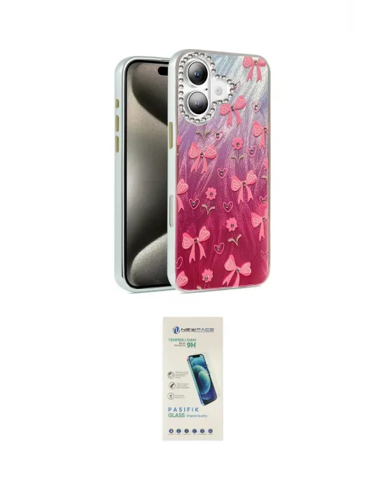ieg™ iPhone 16 Plus Kılıf Zirve Modern Prime - Şeffaf Pasifik Cam Ekran Koruyucu