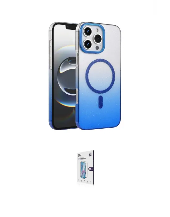 ieg™ iPhone 16 Pro Kılıf Ahenk Doku Özel Seri - Siyah Bilvis 0.18mm Plus Cam Ekran Koruyucu