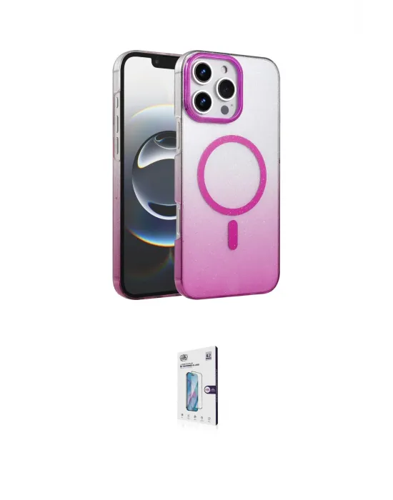 ieg™ iPhone 16 Pro Kılıf Ahenk Doku Özel Seri - Siyah Bilvis 0.18mm Plus Cam Ekran Koruyucu