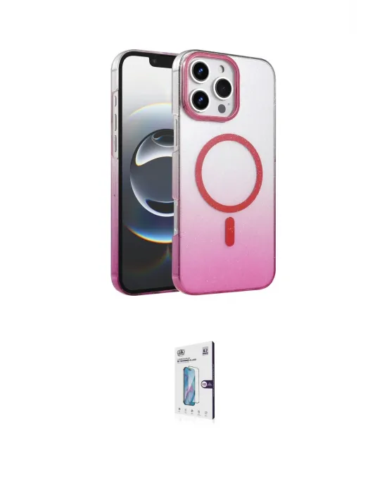 ieg™ iPhone 16 Pro Kılıf Ahenk Doku Özel Seri - Siyah Bilvis 0.18mm Plus Cam Ekran Koruyucu