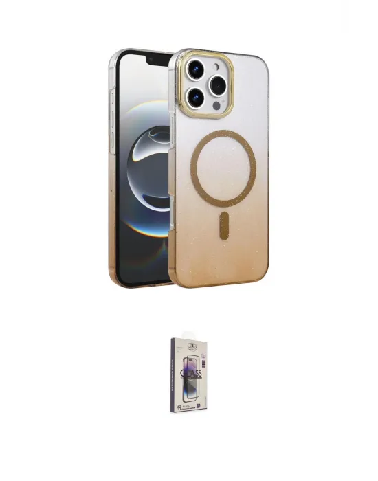 ieg™ iPhone 16 Pro Kılıf Ahenk Doku Özel Seri - Siyah Bilvis 3D Cam Ekran Koruyucu