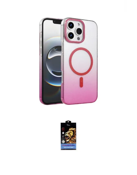 ieg™ iPhone 16 Pro Kılıf Ahenk Doku Özel Seri - Siyah Buffer Hayalet Cam Ekran Koruyucu