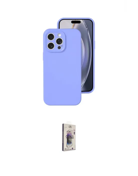 ieg™ iPhone 16 Pro Kılıf Ahenk Serisi - Siyah Bilvis 3D Cam Ekran Koruyucu