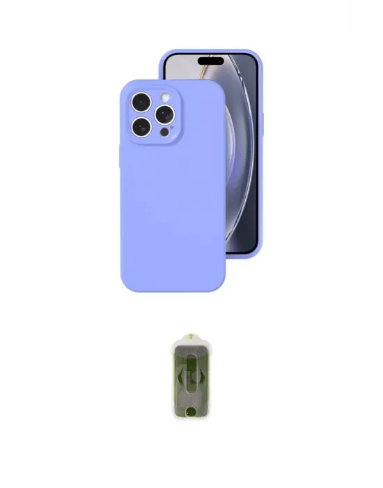 ieg™ iPhone 16 Pro Kılıf Ahenk Serisi - Siyah Joko Magic 5D Hayalet Cam