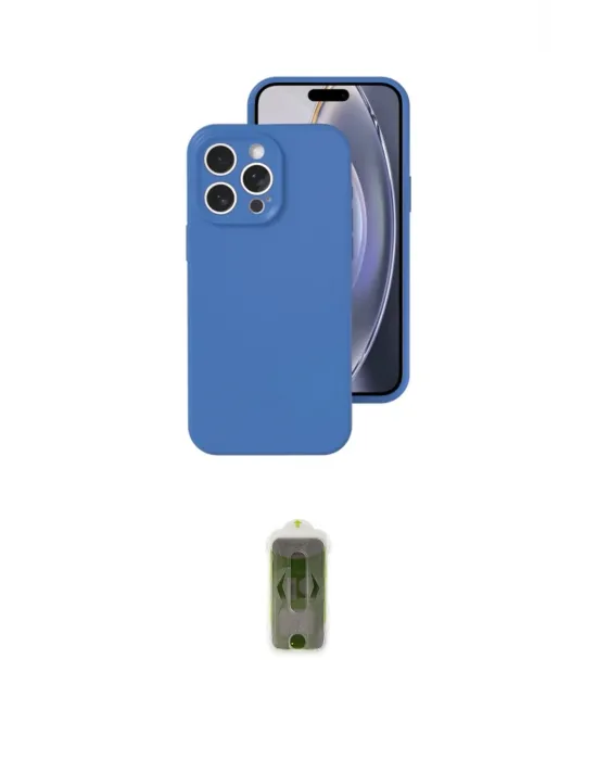 ieg™ iPhone 16 Pro Kılıf Ahenk Serisi - Siyah Joko Magic 5D Hayalet Cam