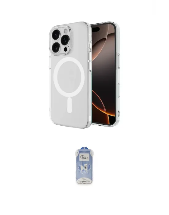 ieg™ iPhone 16 Pro Kılıf Ahenk Yansıma Prime - Siyah Joko Magic 5D Cam