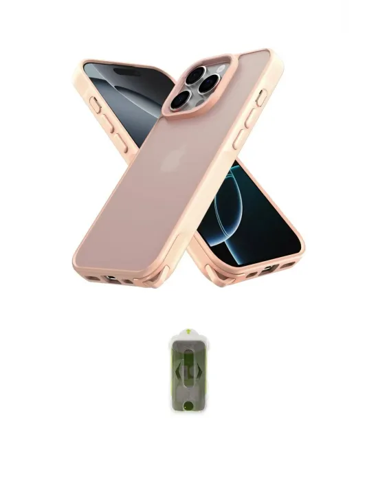 ieg™ iPhone 16 Pro Kılıf Atlas Form - Siyah Joko Magic 5D Hayalet Cam