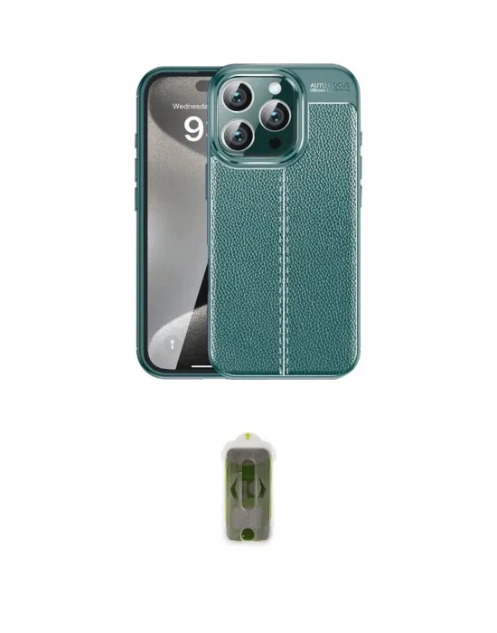 ieg™ iPhone 16 Pro Kılıf Doruk Klasik Özel Seri - Siyah Joko Magic 5D Hayalet Cam