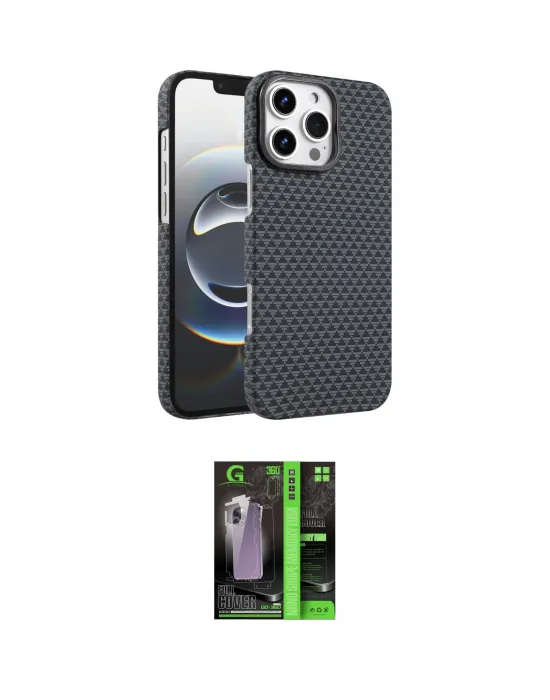 ieg™ iPhone 16 Pro Kılıf Doruk Serisi - Şeffaf 360 Full Body Arka Koruyucu