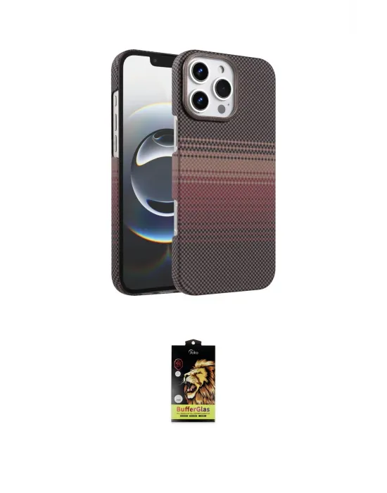 ieg™ iPhone 16 Pro Kılıf Doruk Serisi - Siyah Buffer Cam Ekran Koruyucu