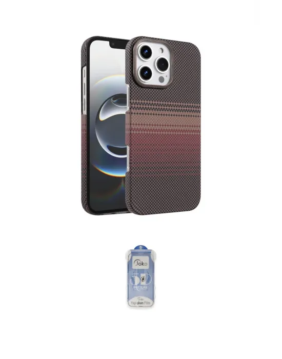 ieg™ iPhone 16 Pro Kılıf Doruk Serisi - Siyah Joko Magic 5D Cam